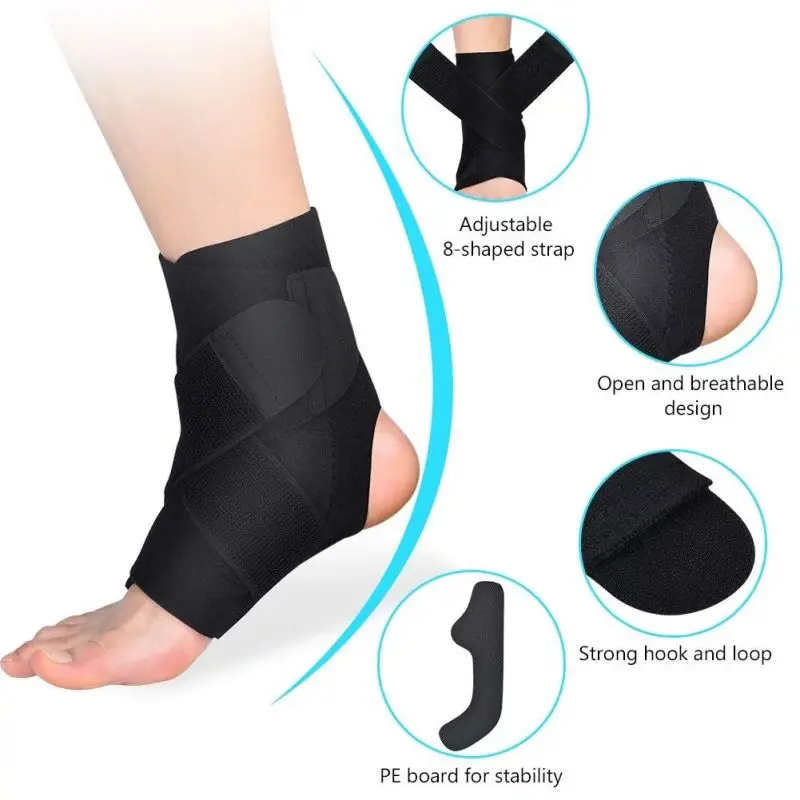 Ankle Mobility Band - Tendon Support รั้งข้อเท้าปรับได้ Breathable & สบายยืดหยุ่นข้อเท้าสนับสนุนแขนวิ่งบาสเกตบอลวอลเลย์บอลเท้า
