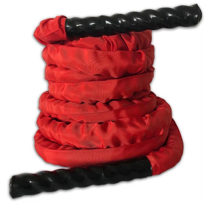 Battle Rope Anchor - เชือกไนลอนสำหรับฝึกความแข็งแรง ขนาด 38 มม. พร้อมจุดยึด รองรับน้ำหนัก