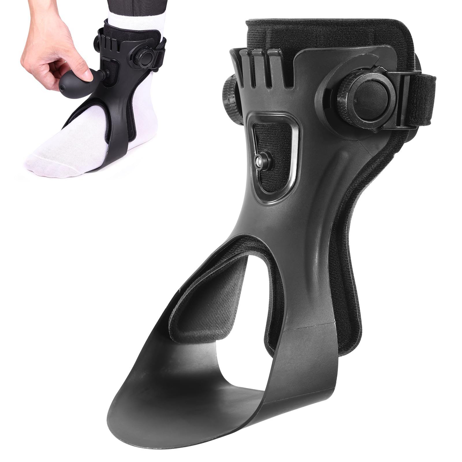 Ankle Mobility Band - อุปกรณ์พยุงข้อเท้าแบบ AFO พร้อมสายรัดปรับระดับได้ สำหรับช่วยในการเดิน เหมาะสำหรับผู้ป่วยอัมพาตครึ่งซีกและผู้ป่วยโรคหลอดเลือดสมอง