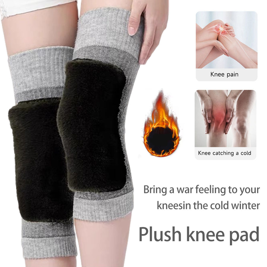 ขนสัตว์ฤดูหนาวเข่ารั้ง Pads เข - Knee Sleeve Pair บทวิจารณ์และราคา