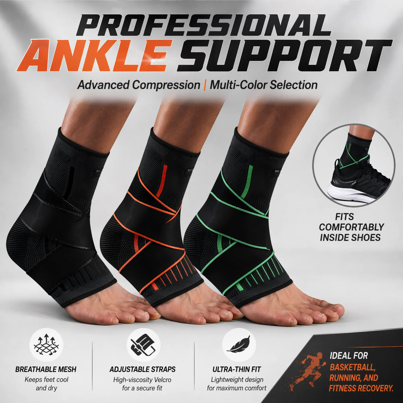 อุปกรณ์พยุงข้อเท้าแบบระบายอากา - Ankle Mobility Band บทวิจารณ์และราคา