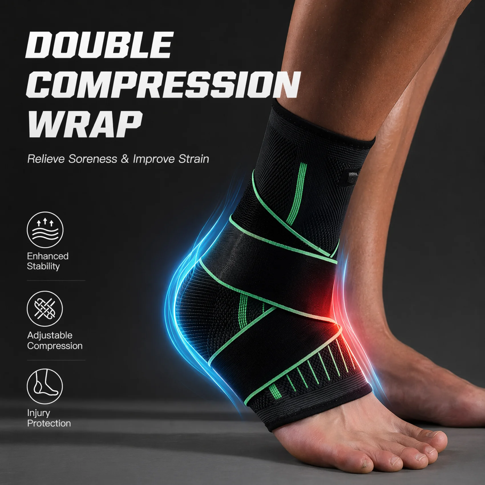 อุปกรณ์พยุงข้อเท้าแบบระบายอากา - Ankle Mobility Band บทวิจารณ์และราคา
