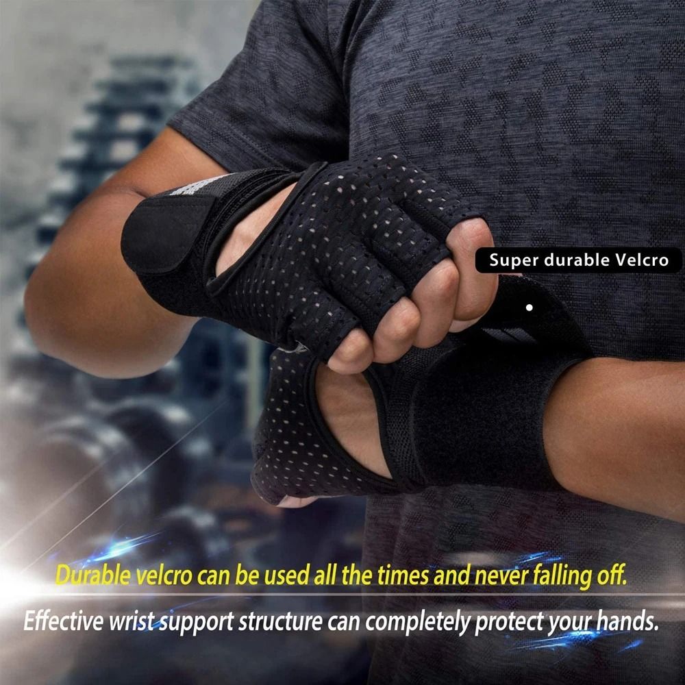 ถุงมือออกกำลังกายแบบครึ่งนิ้ว  - Wrist Wrap Support บทวิจารณ์และราคา