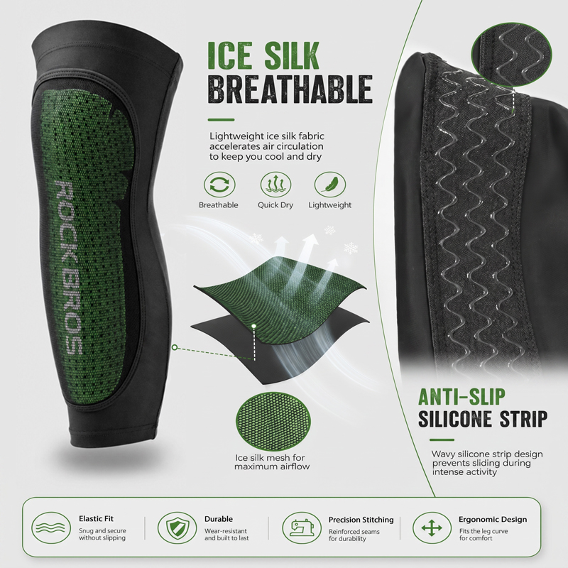 ROCKBROS สนับเข่าสำหรับขี่จักร - Knee Sleeve Pair บทวิจารณ์และราคา