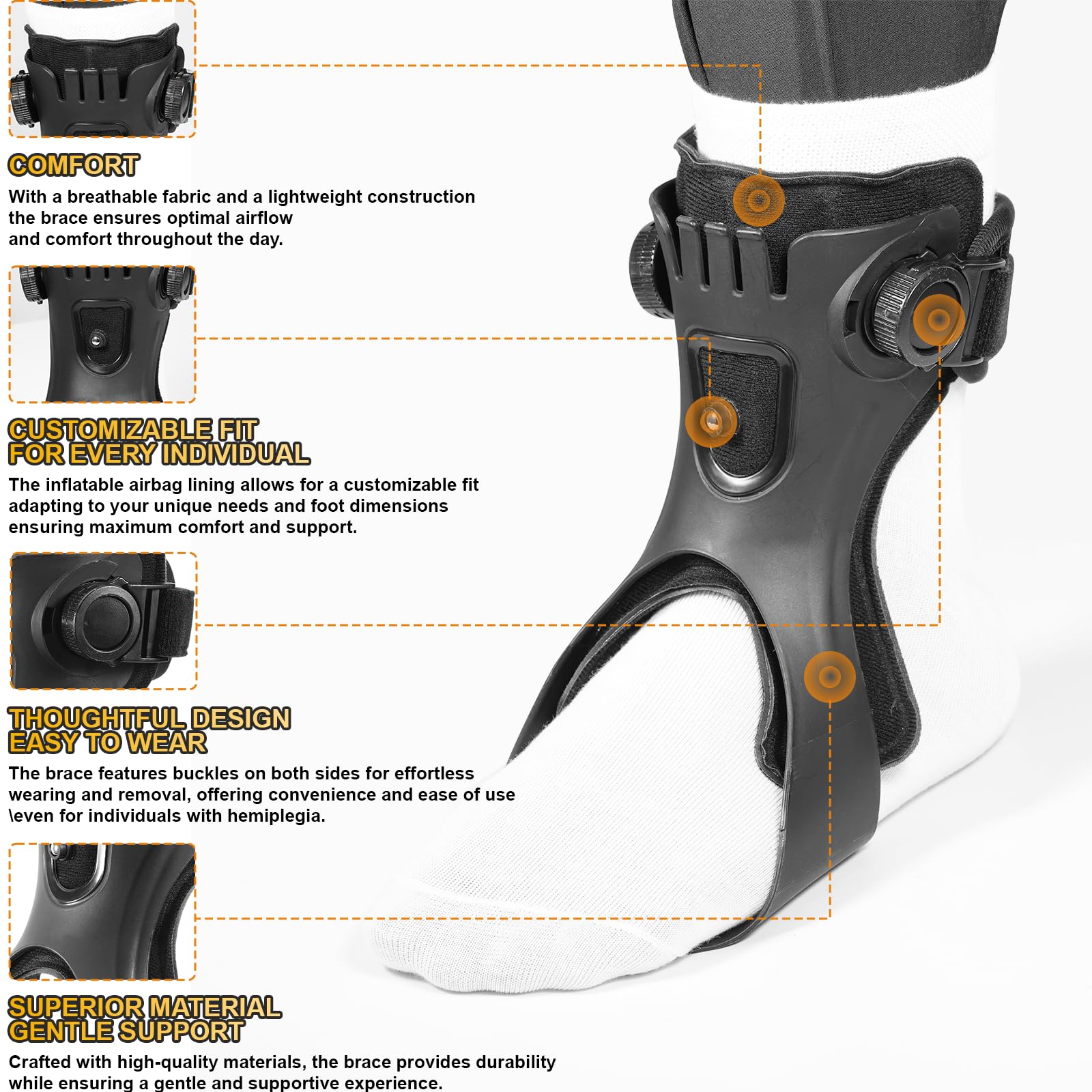 อุปกรณ์พยุงข้อเท้าแบบ AFO พร้อ - Ankle Mobility Band บทวิจารณ์และราคา