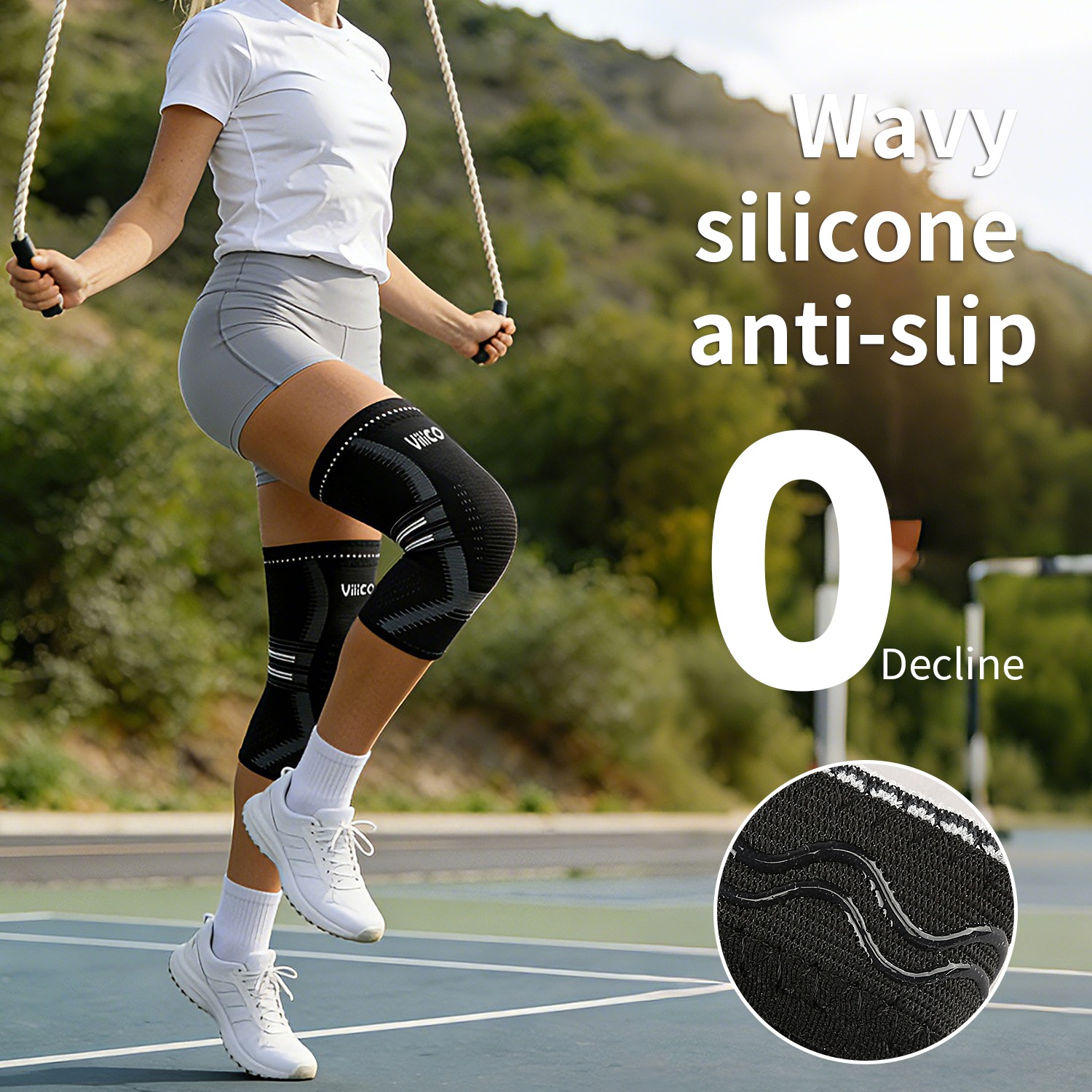 อุปกรณ์พยุงเข่า 1 ชิ้น สำหรับผ - Knee Sleeve Pair บทวิจารณ์และราคา